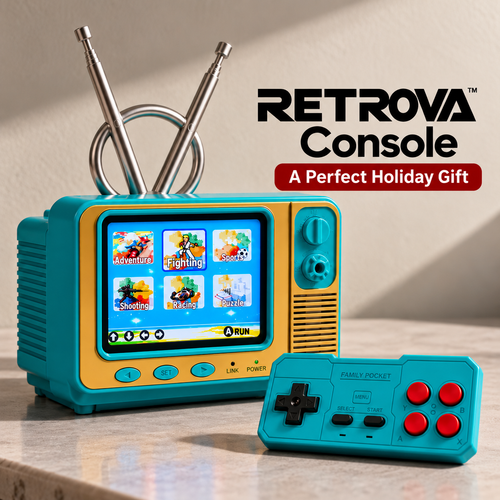 RETROVA Handheld Gaming Console